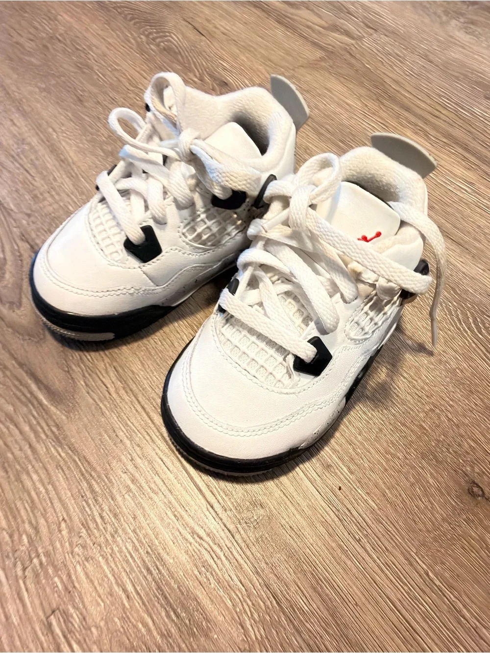 AIR JORDAN 4 RETRO OG 'WHITE CEMENT' TODDLER 6C